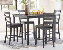 Prime Furniture - Ashley Furniture - Bridson Dining Room - RECT DRM Table Set (6/CN) / Gray - D383-325