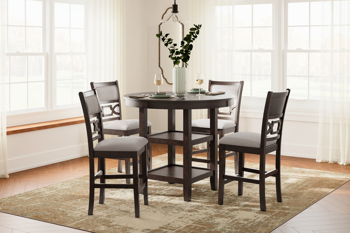 Prime Furniture - Ashley Furniture - Langwest Dining Room - Dining Room Table Set (6/CN) / Brown - D422-325
