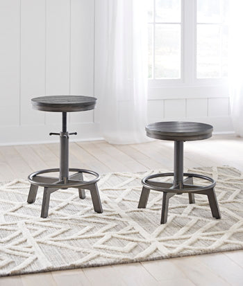 Prime Furniture - Ashley Furniture - Torjin Dining Room - Counter Height Stool (Set of 2) / Gray - D440-324X2