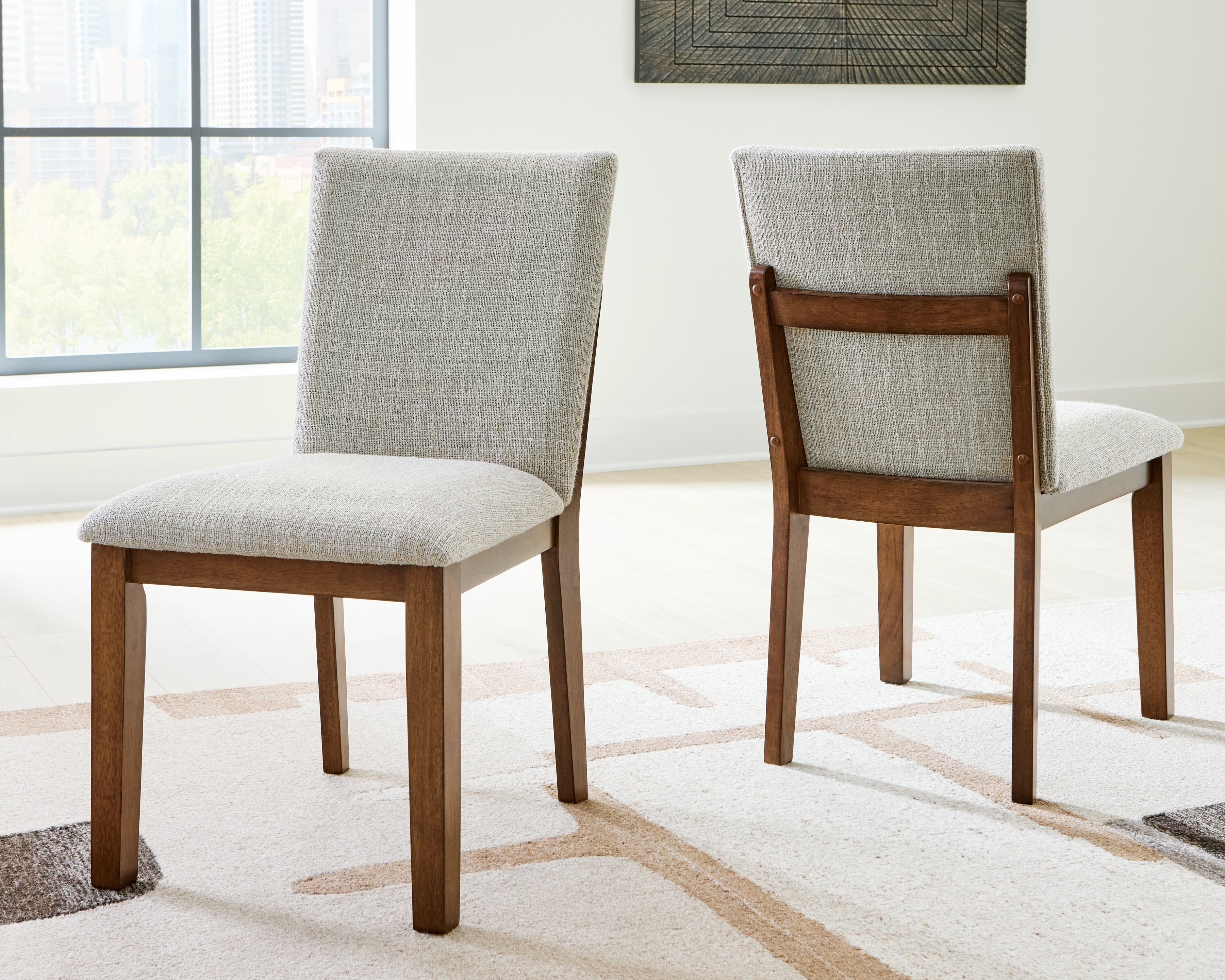 Prime Furniture - Ashley Furniture - Kraeburn Dining Room - Dining Chair (Set of 2) / Brown - D496-01X2