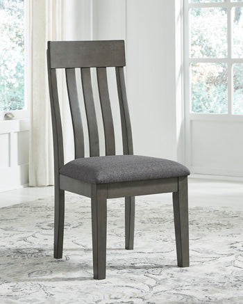 Prime Furniture - Ashley Furniture - Hallanden Dining Room - Dining Chair (Set of 2) / Two-tone Gray - D589-01X2