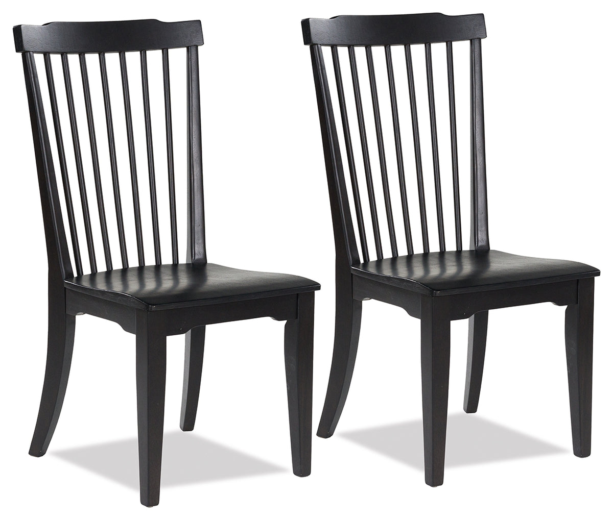 Prime Furniture - Ashley Furniture - Brenkerton Dining Chair (Set of 2) - Dining Chair (Set of 2) / Black - PCD591-01X2