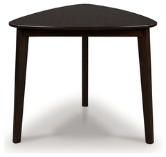 Prime Furniture - Ashley Furniture - Mallenette Dining Table - Triangle Dining Room Table / Merlot - PCD607-16