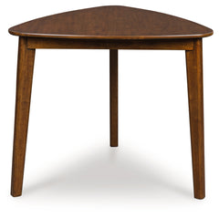 Prime Furniture - Ashley Furniture - Tameride Dining Table - Triangle Dining Room Table / Brown - PCD609-16