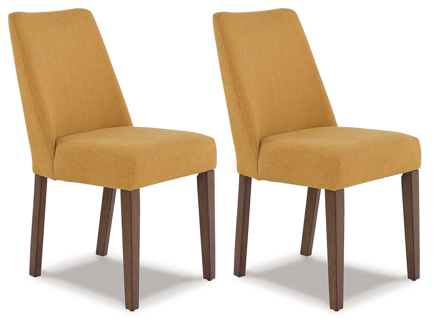 Prime Furniture - Ashley Furniture - Lyncott Dining Room - Dining Chair (Set of 2) / Mustard/Brown - D615-04X2