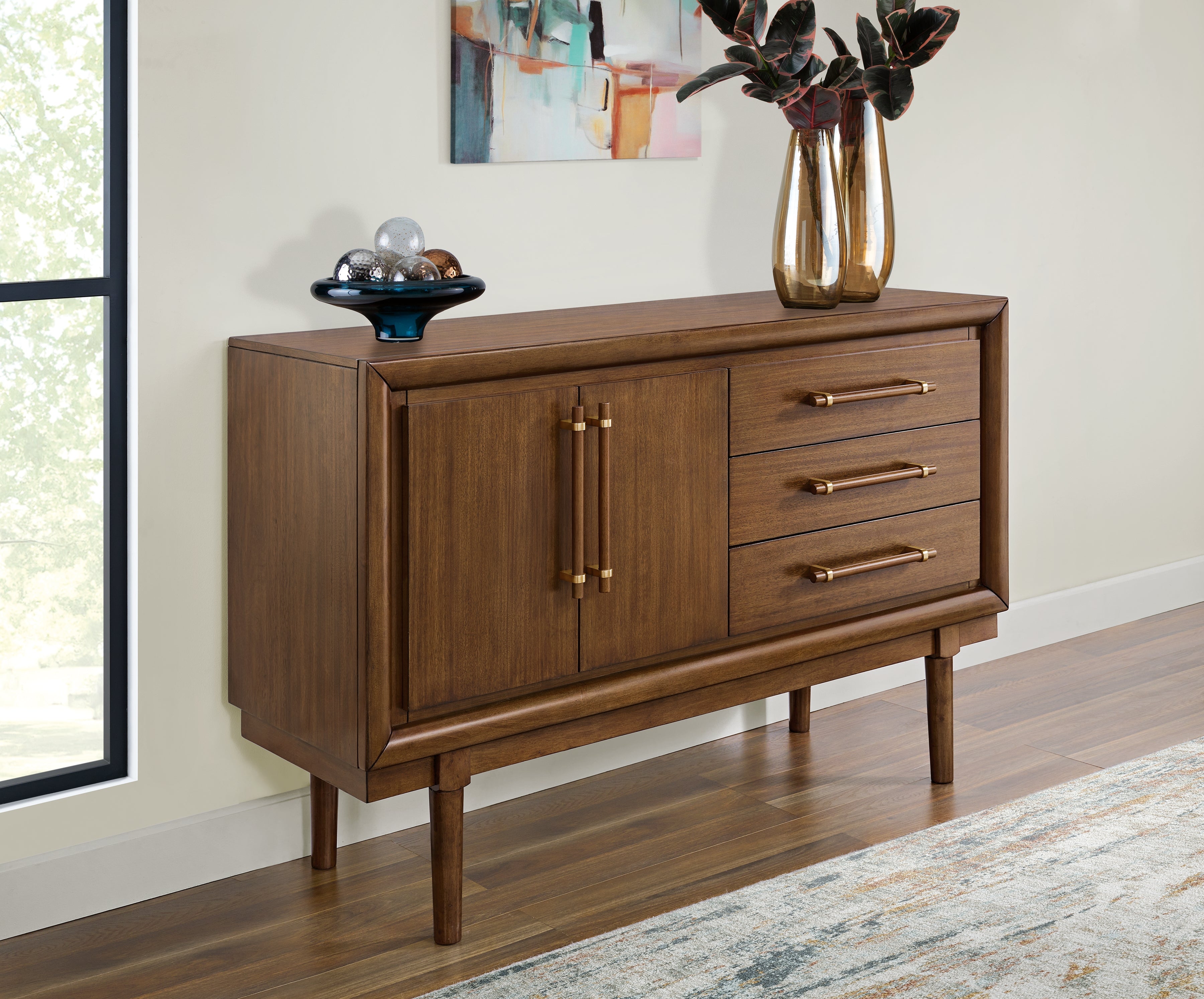 Prime Furniture - Ashley Furniture - Lyncott Dining Room - Dining Room Server / Brown - D615-60