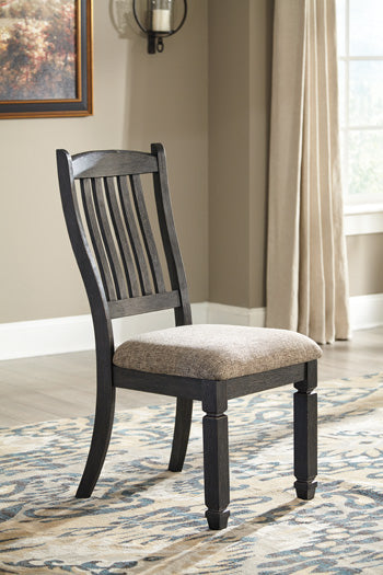 Prime Furniture - Ashley Furniture - Tyler Creek Dining Room - Dining Chair (Set of 2) / Black/Grayish Brown - D736-01X2