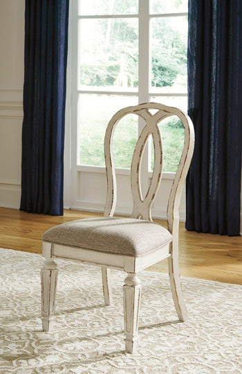 Prime Furniture - Ashley Furniture - Realyn Dining Room - Dining Chair (Set of 2) / Chipped White - D743-02X2