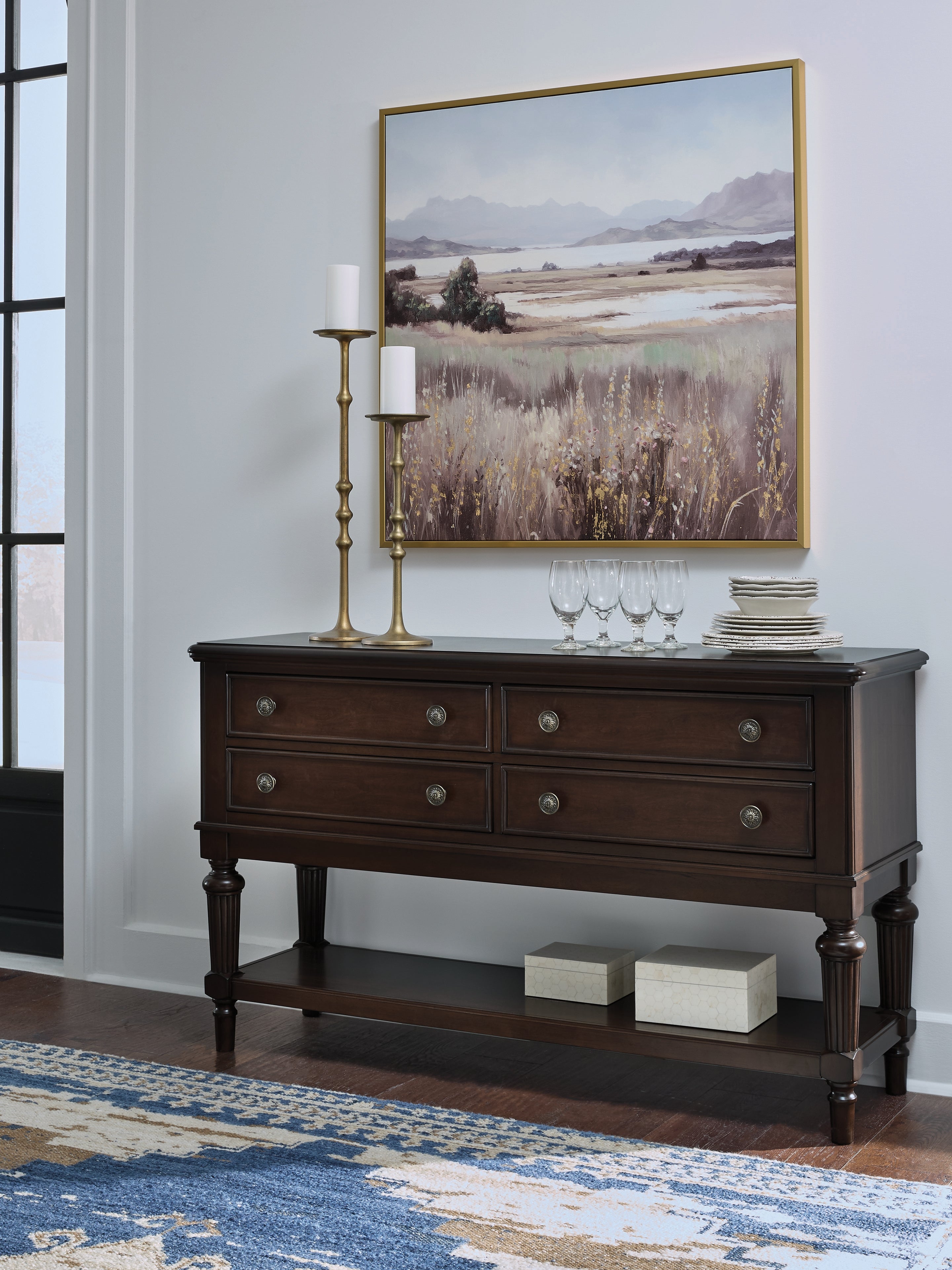 Prime Furniture - Ashley Furniture - Lavinton Dining Room - Dining Room Server / Brown - D764-60