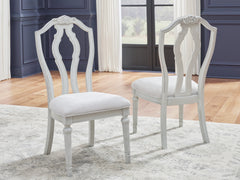 Prime Furniture - Ashley Furniture - Montelaine Dining Room - Dining Chair (Set of 2) / Antique White - D795-01X2