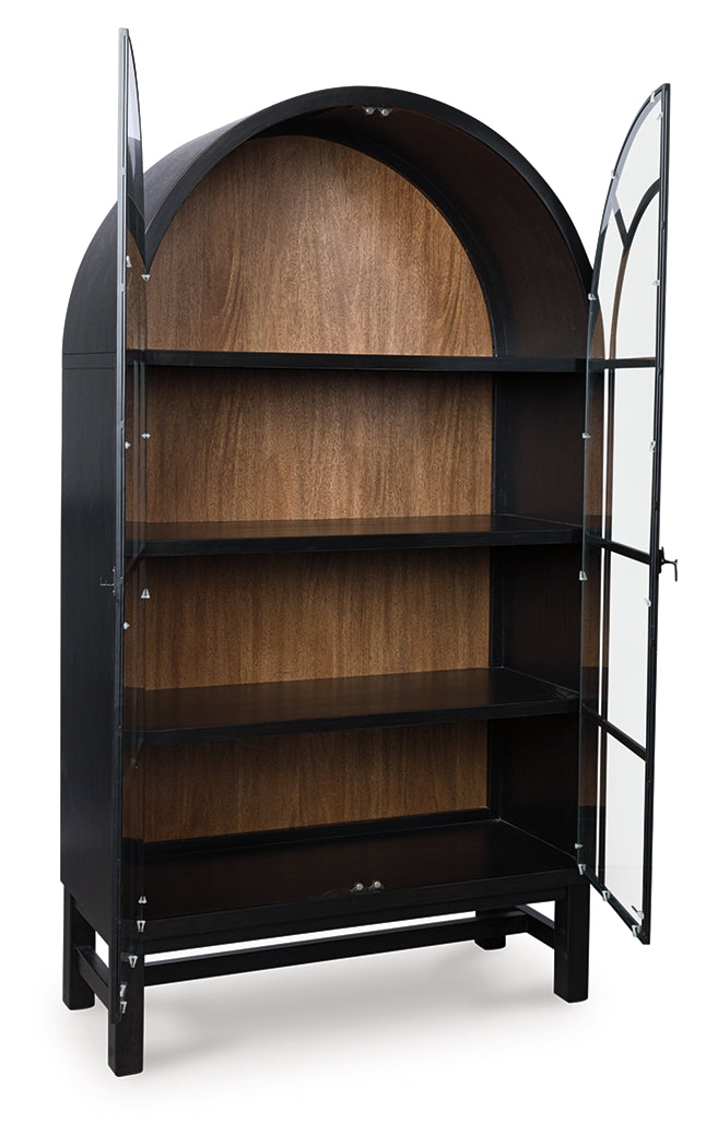 Prime Furniture - Ashley Furniture - Greddinton Display Cabinet - Display Cabinet / Black/Brown - PCD824-376