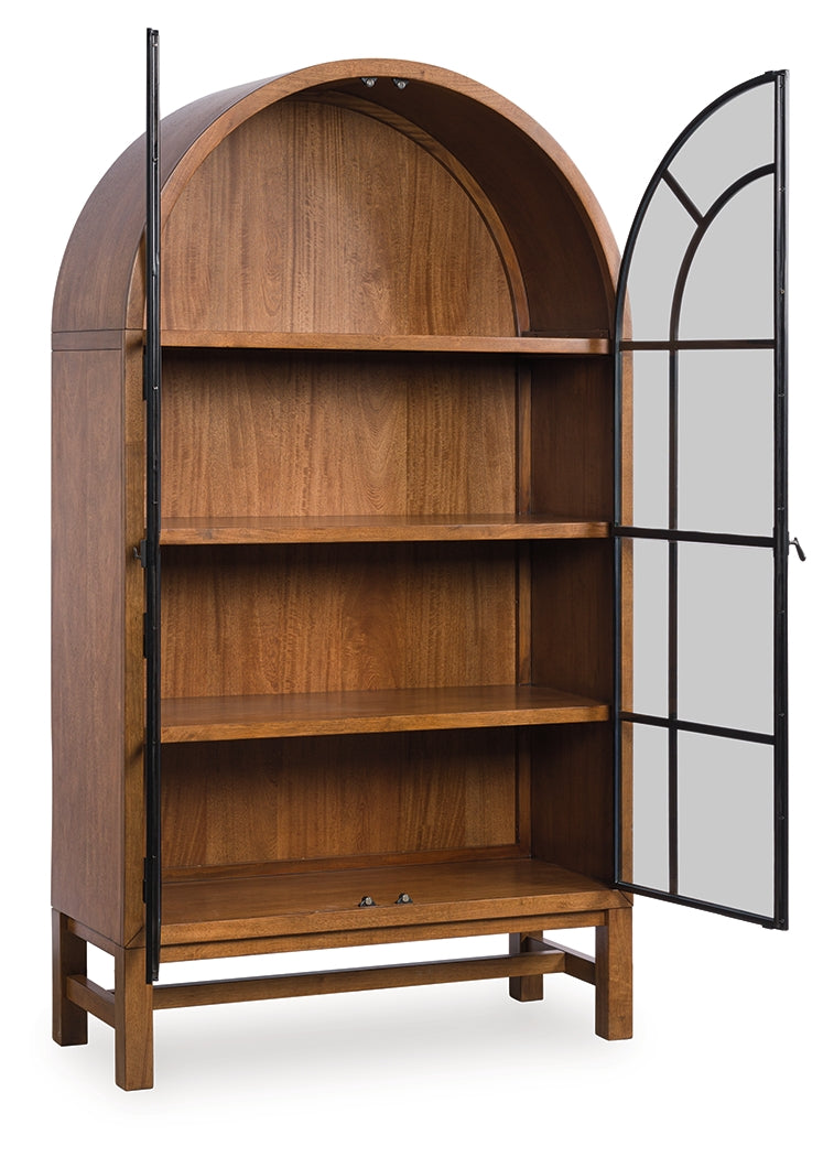 Prime Furniture - Ashley Furniture - Greddinton Display Cabinet - Display Cabinet / Brown/Black - PCD824-476