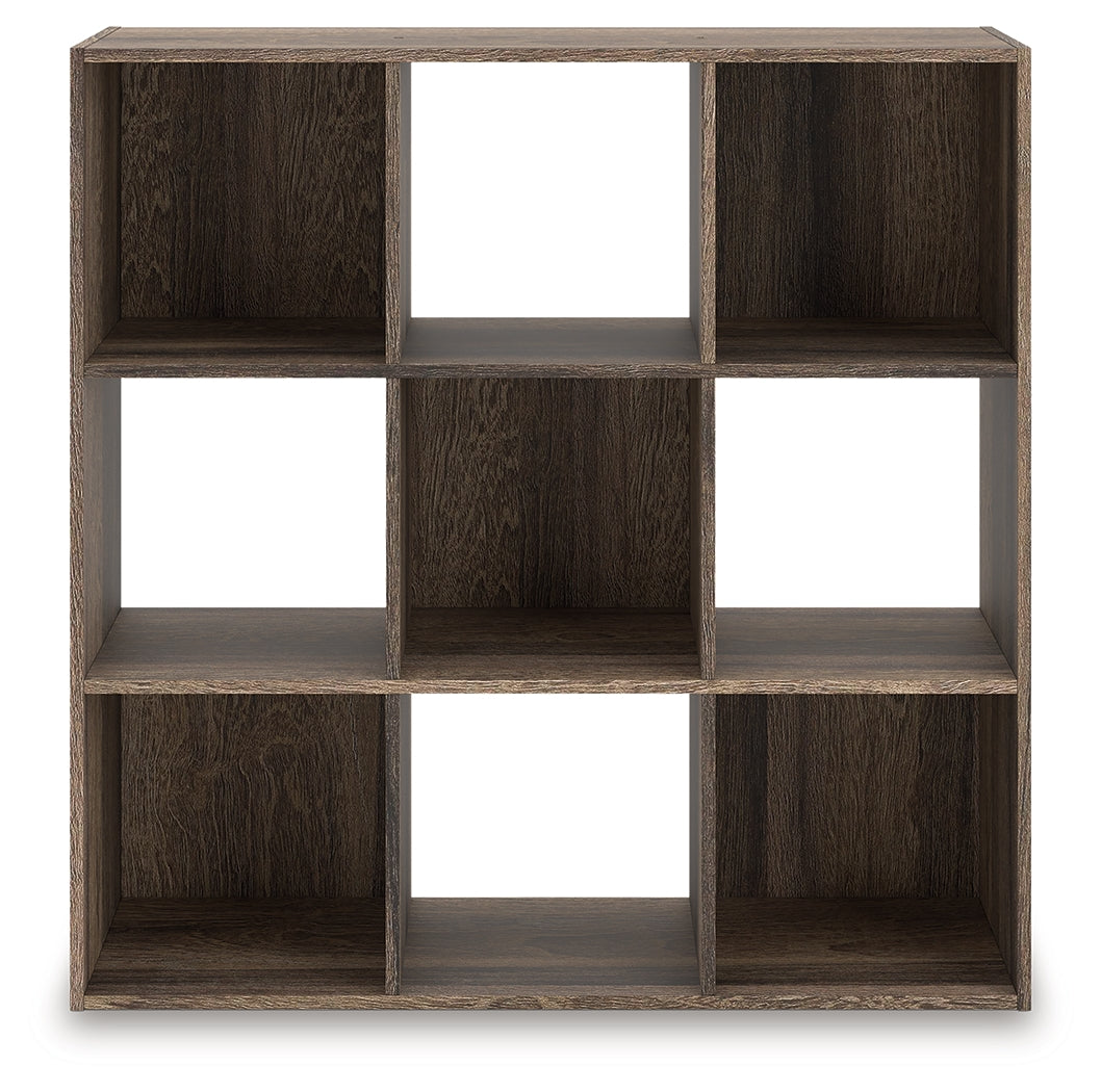 Prime Furniture - Ashley Furniture - Shallifer Nine Cube Organizer - Nine Cube Organizer / Brown - EA1104-3X3