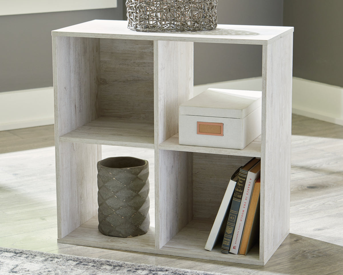 Prime Furniture - Ashley Furniture - Paxberry Four Cube Organizer - Four Cube Organizer / Whitewash - EA1811-2X2
