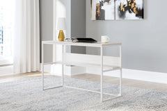 Prime Furniture - Ashley Furniture - Deznee Office Desk - Home Office Desk / White - H162-14