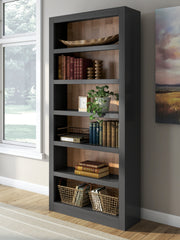 Prime Furniture - Ashley Furniture - Wildenauer Bookcase - Bookcase / Brown/Black - H664-70