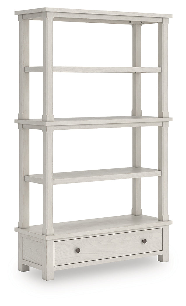 Prime Furniture - Ashley Furniture - Robbinsdale Bookcase - Bookcase / Antique White - H742-70