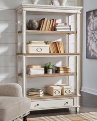 Prime Furniture - Ashley Furniture - Realyn Bookcase - Bookcase / Brown/White - H743-70