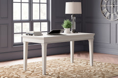 Prime Furniture - Ashley Furniture - Kanwyn Office Desk - Home Office Desk / Whitewash - H777-44