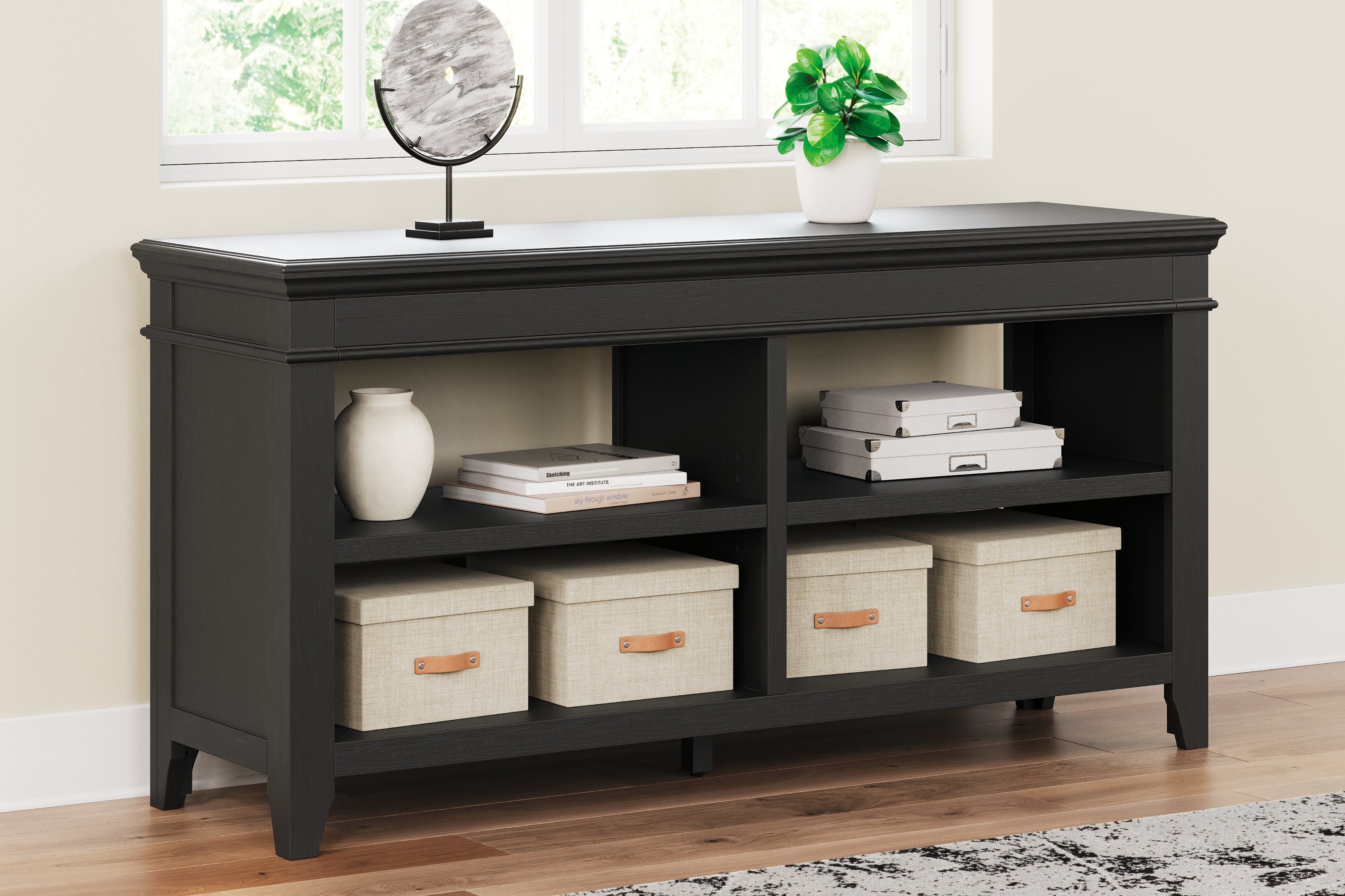 Prime Furniture - Ashley Furniture - Beckincreek Credenza - Credenza / Black - H778-46