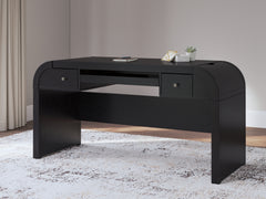 Prime Furniture - Ashley Furniture - Rowanbeck Office Desk - Home Office Desk / Black - H821-44