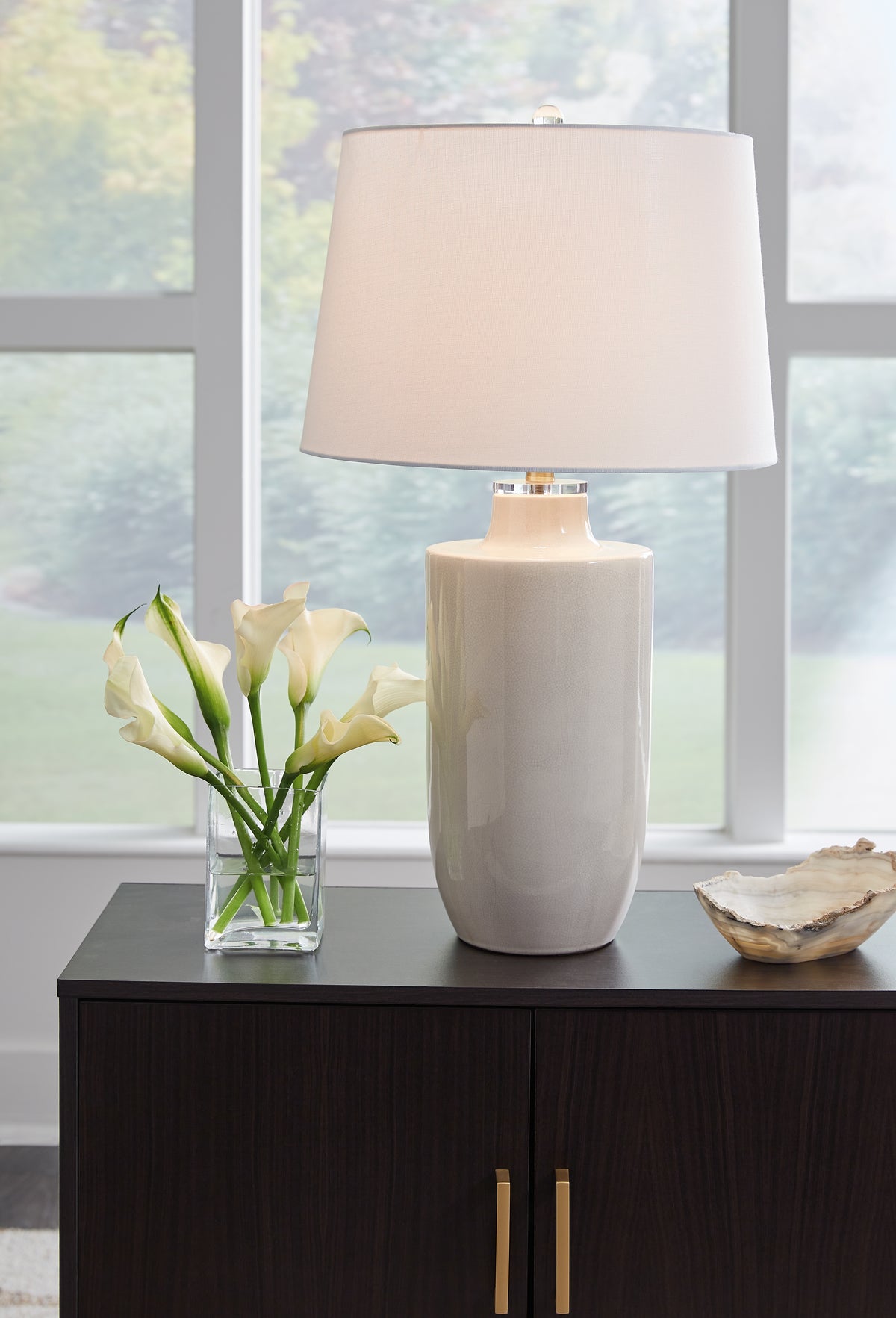 Prime Furniture - Ashley Furniture - Cylener Lighting - Table Lamp (Set of 2) / Off White - L100794X2