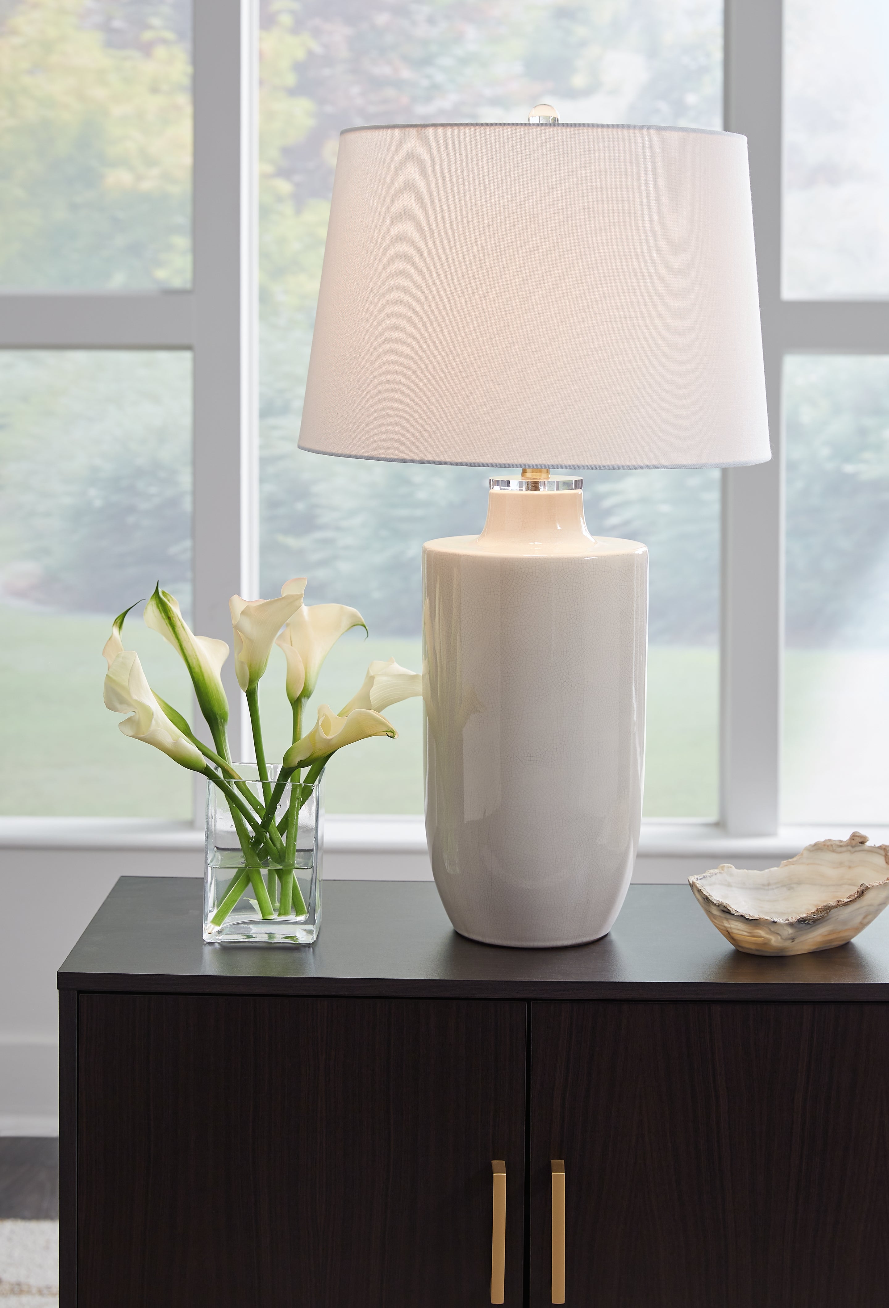 Prime Furniture - Ashley Furniture - Cylener Lighting - Table Lamp (Set of 2) / Off White - L100794X2