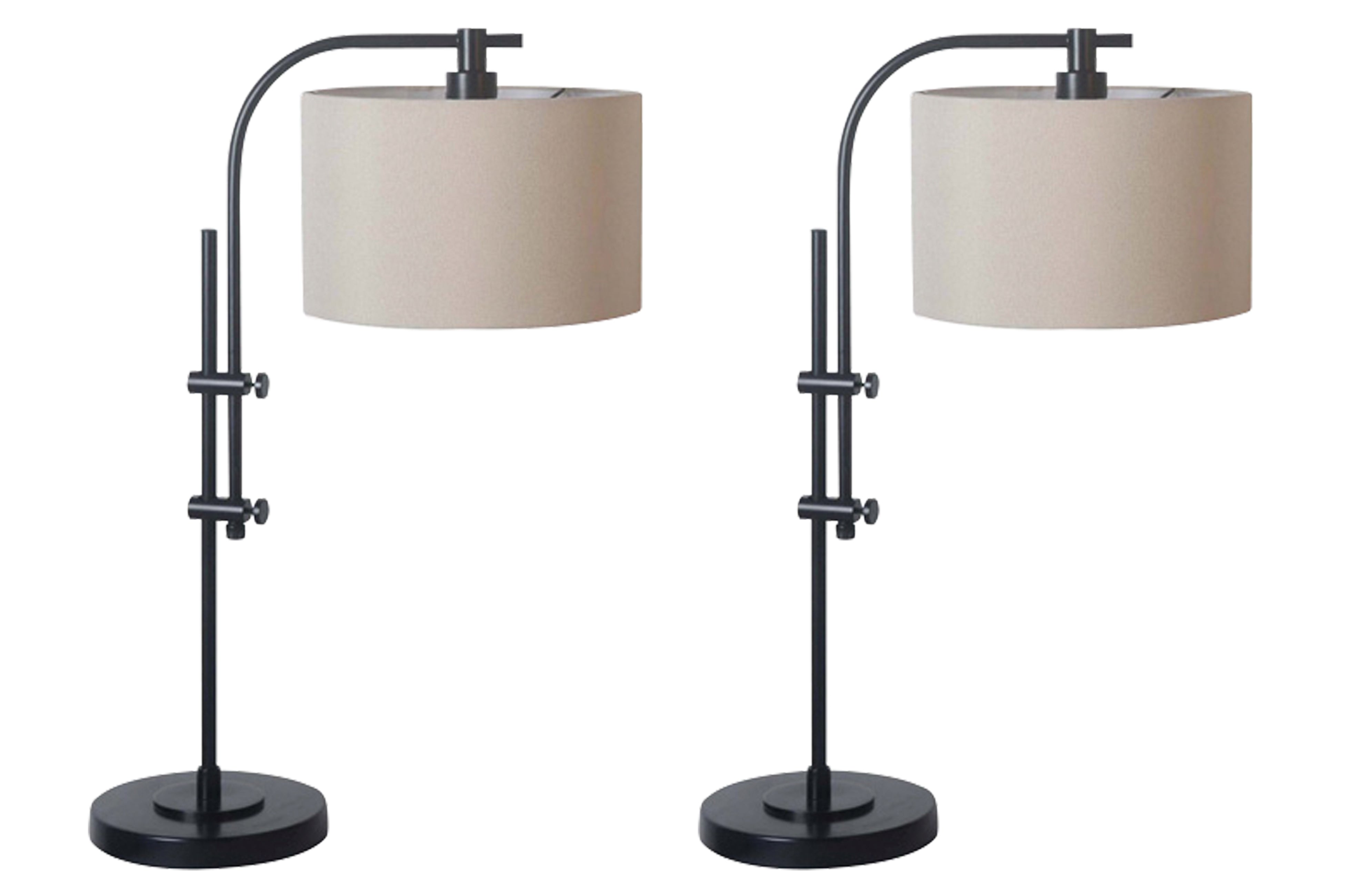 Prime Furniture - Ashley Furniture - Baronvale Lighting - Accent Lamp (Set of 2) / Black - L206043X2