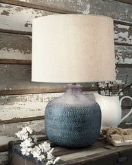 Prime Furniture - Ashley Furniture - Malthace Lighting - Table Lamp (Set of 2) / Patina - L207304X2