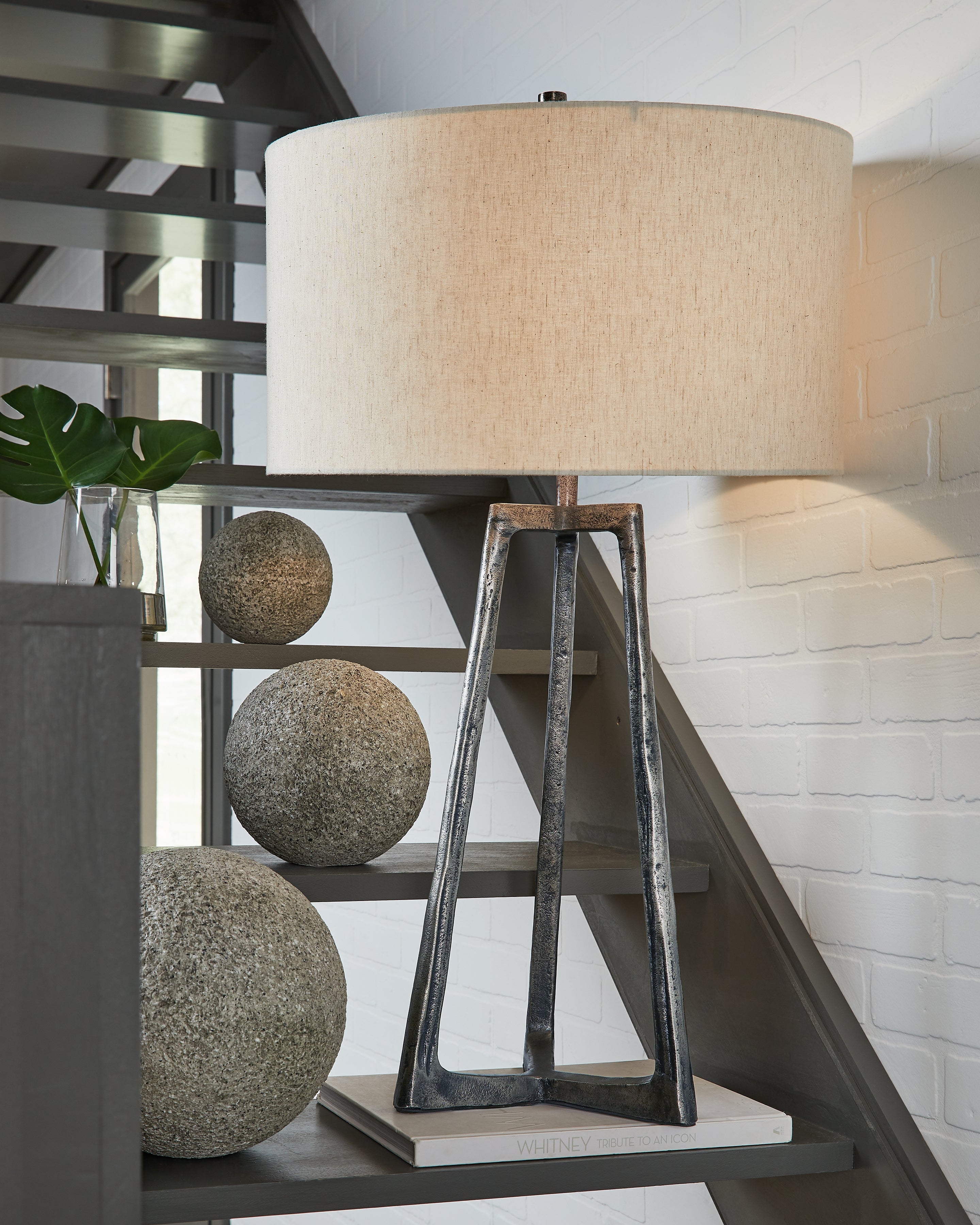 Prime Furniture - Ashley Furniture - Ryandale Lighting - Metal Table Lamp (1/CN) / Antique Pewter Finish - L208334