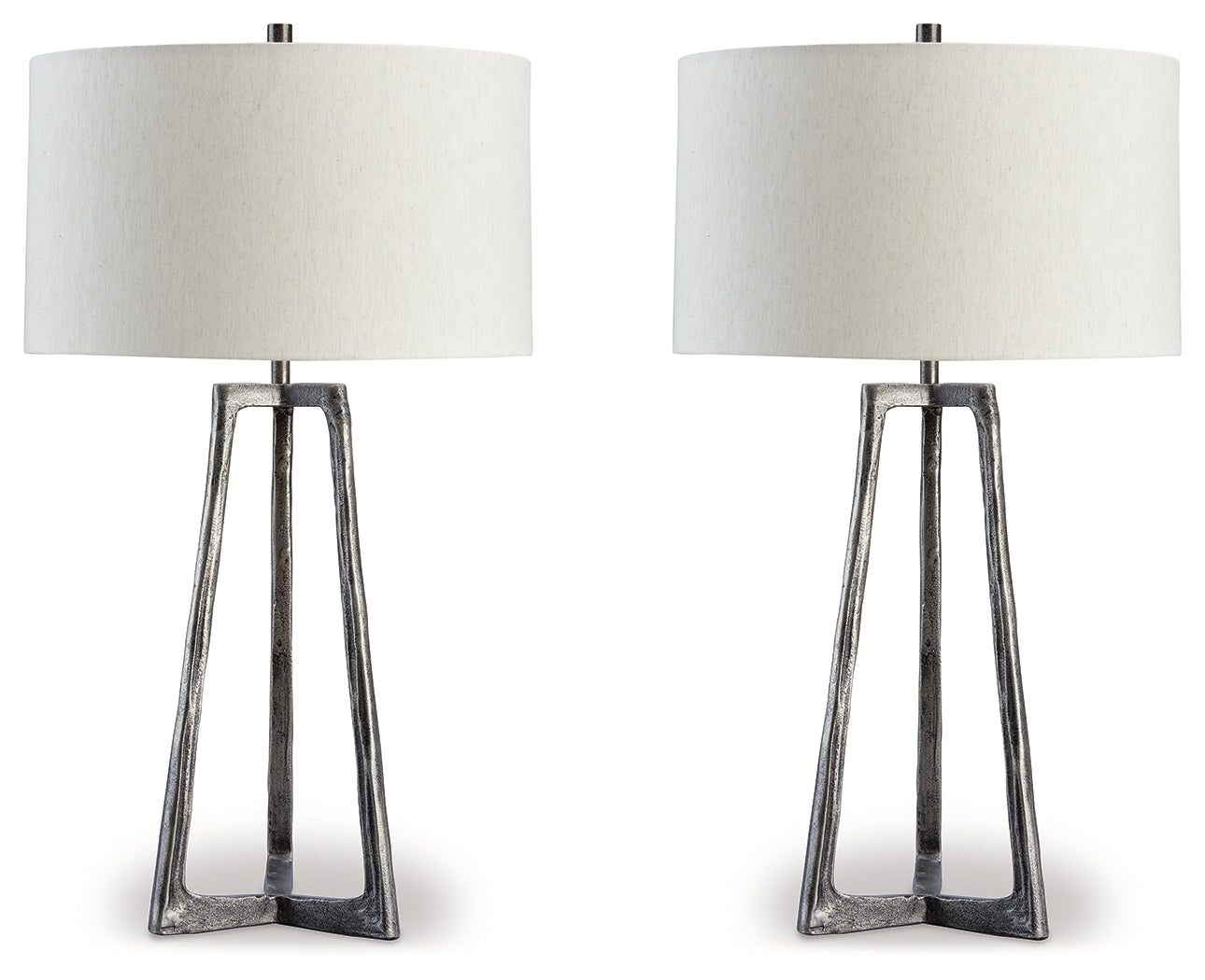 Prime Furniture - Ashley Furniture - Ryandale Lighting - Table Lamp (Set of 2) / Antique Pewter Finish - L208334X2