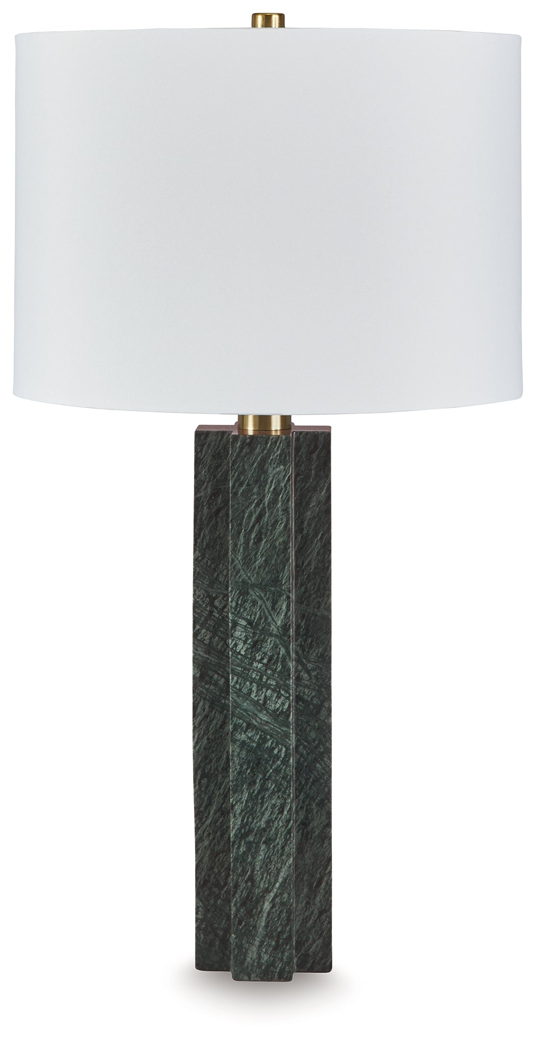 Prime Furniture - Ashley Furniture - Keegan Lighting - Marble Table Lamp (1/CN) / Green - L429084
