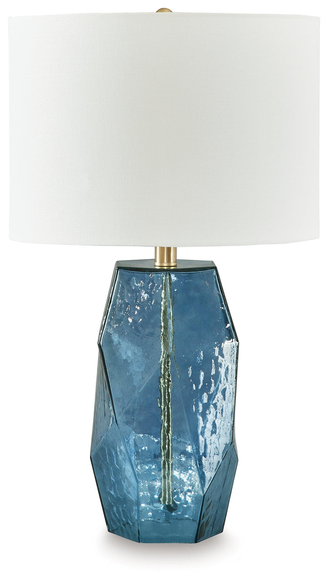 Prime Furniture - Ashley Furniture - Tallow Lighting - Glass Table Lamp (1/CN) / Blue - L430854