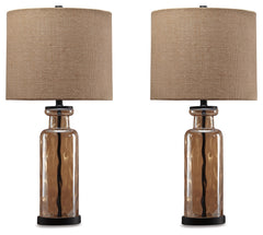 Prime Furniture - Ashley Furniture - Laurentia Lighting - Table Lamp (Set of 2) / Champagne - L431414X2