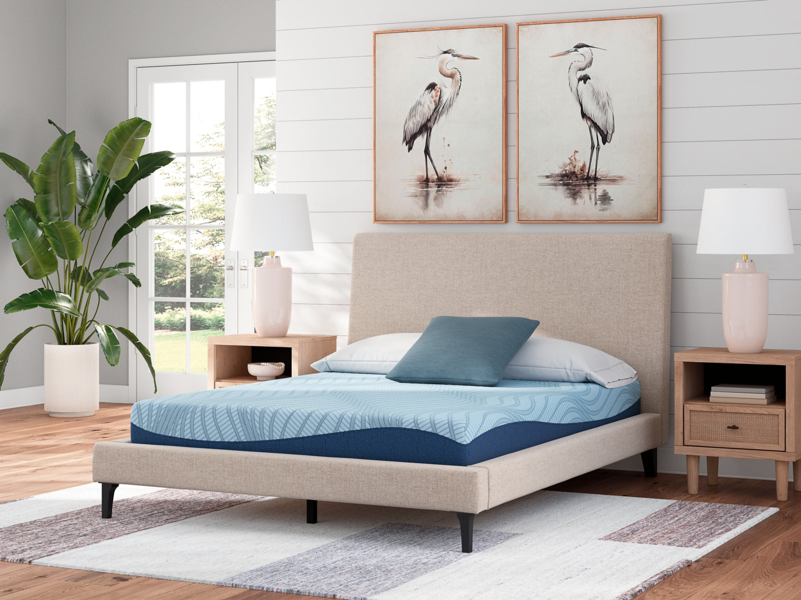 Prime Furniture - Ashley Furniture - Peak 2.0 8 Memory Foam Mattresses - Queen / White - M20431