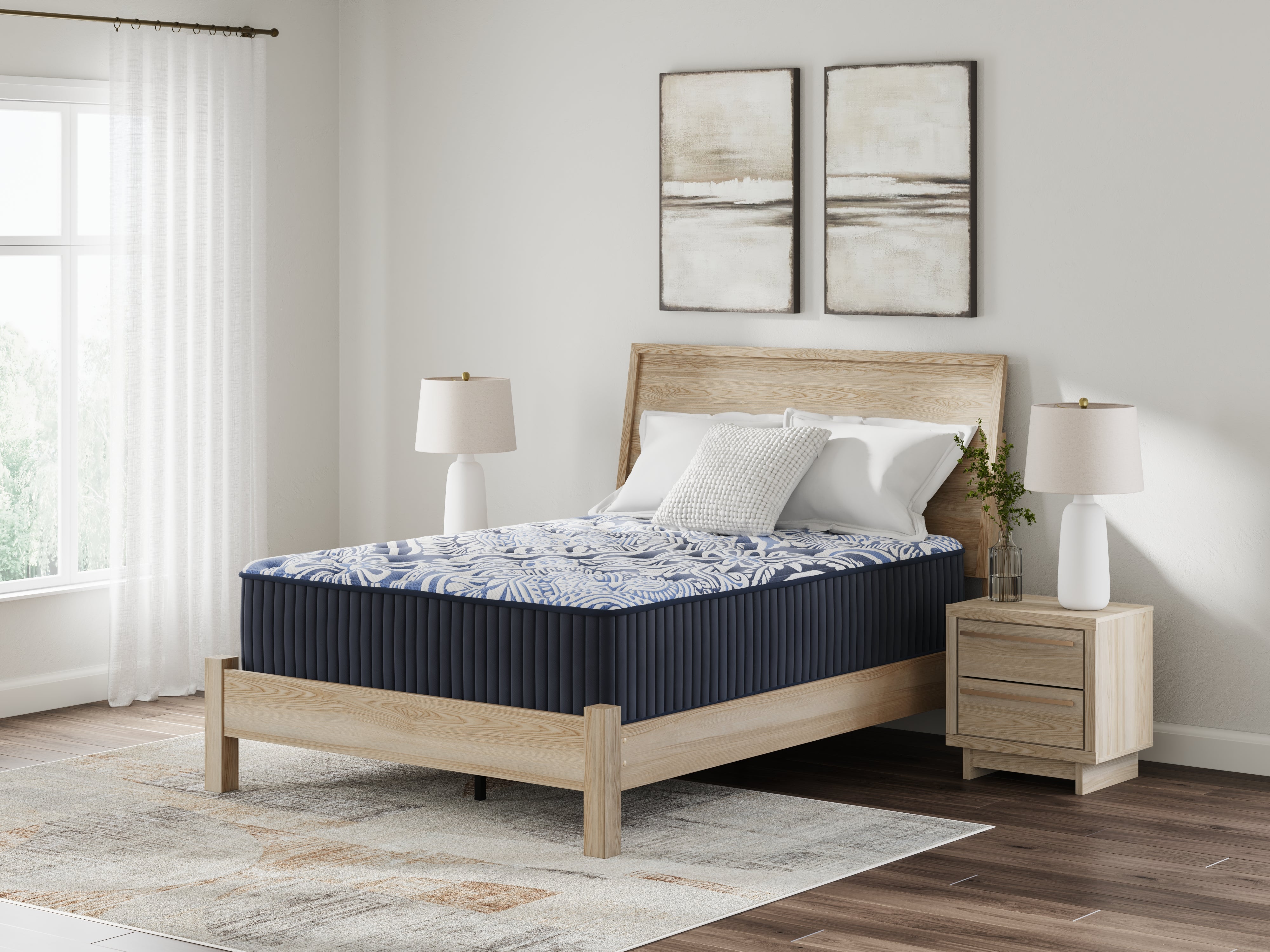 Prime Furniture - Ashley Furniture - Firm Luxe 2.0 Mattresses - California King / Blue - M49651