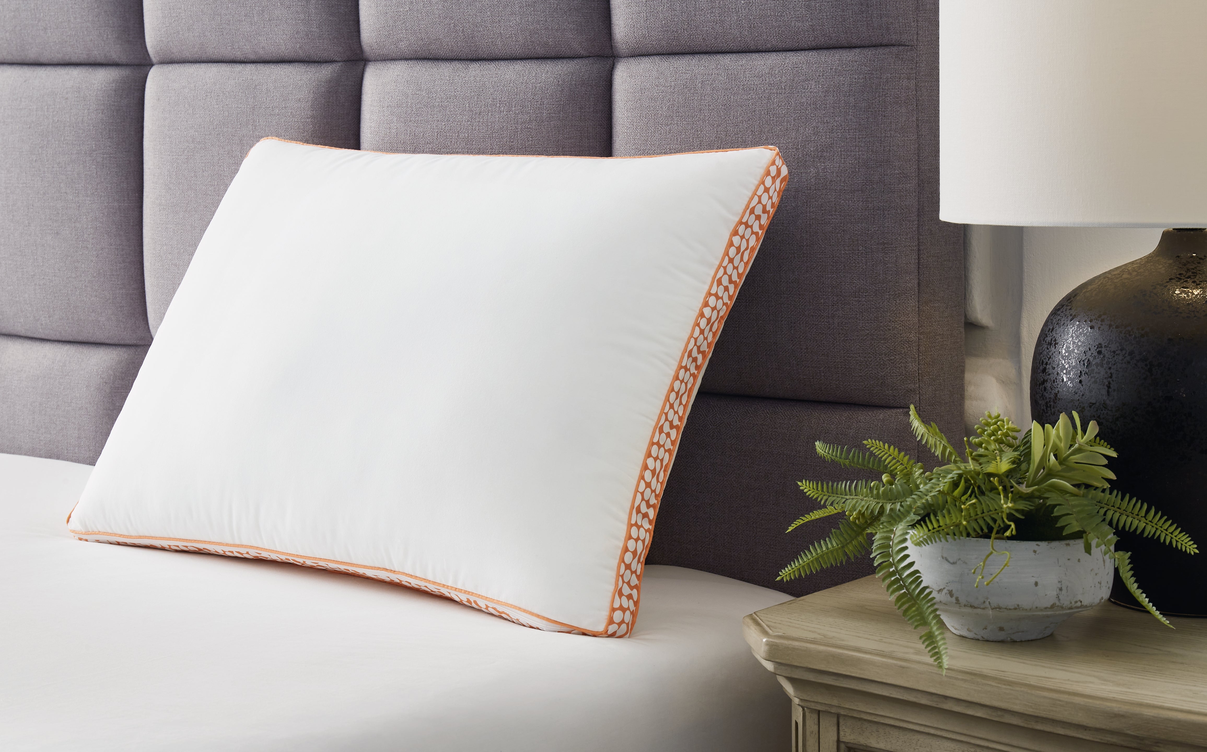 Prime Furniture - Ashley Furniture - Zephyr 2.0 Pillows - 3-in-1 Pillow / White/Orange - M52112P