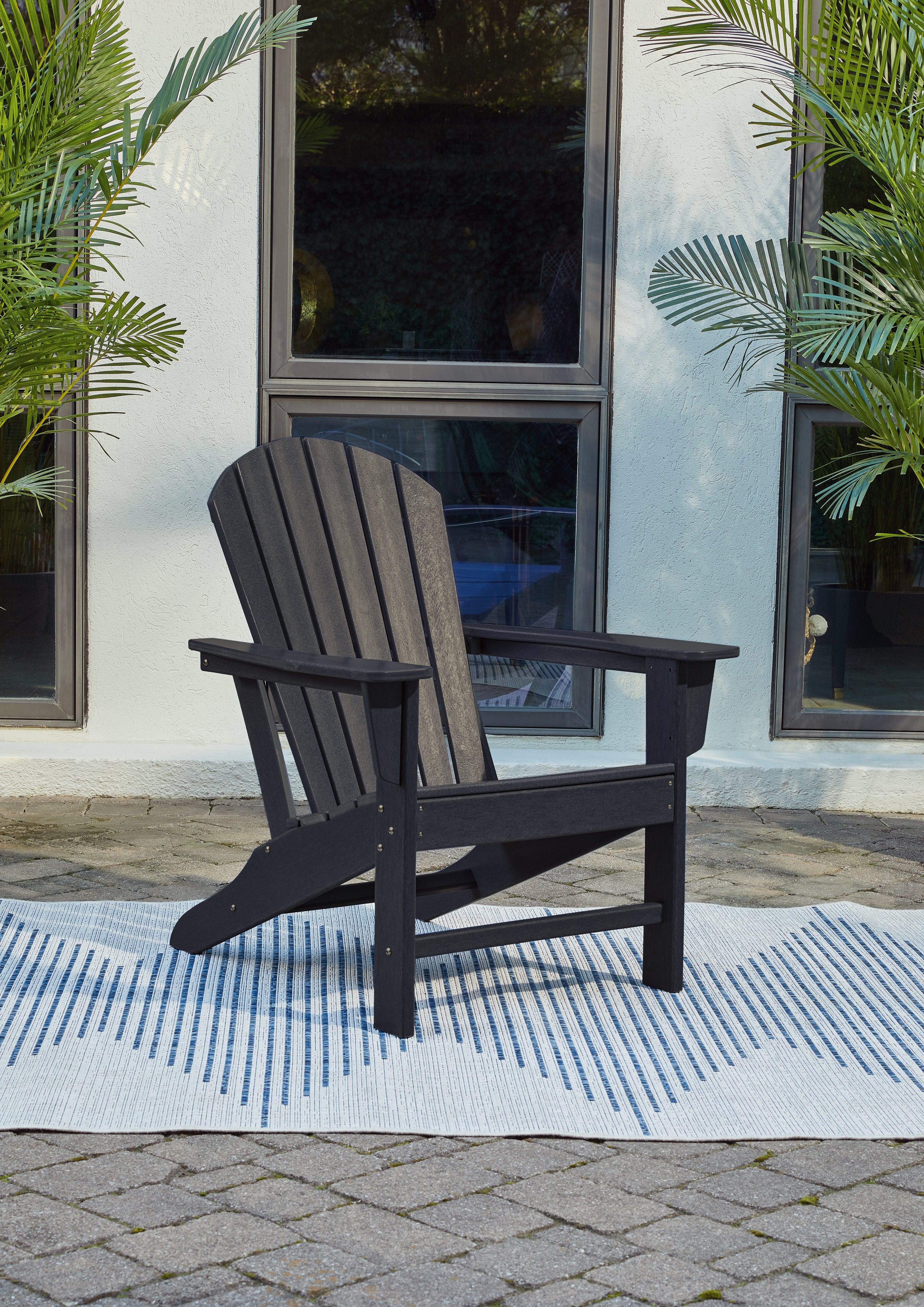Prime Furniture - Ashley Furniture - Sundown Treasure Outdoor - Adirondack Chair / Black - P008-898
