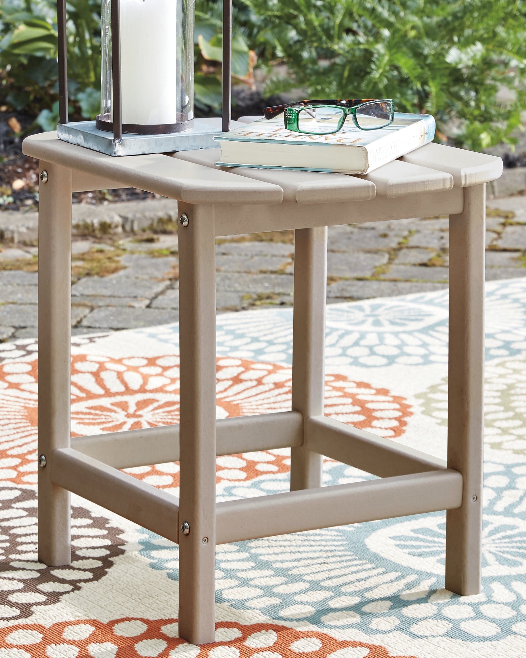 Prime Furniture - Ashley Furniture - Sundown Treasure Outdoor - Rectangular End Table / Driftwood - P014-703