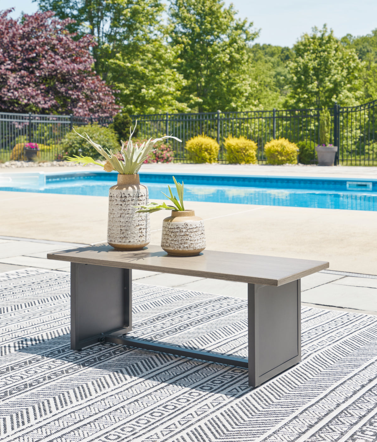 Prime Furniture - Ashley Furniture - Bree Zee Outdoor - 8-Piece Outdoor Modular Seating / Brown - P160P12
