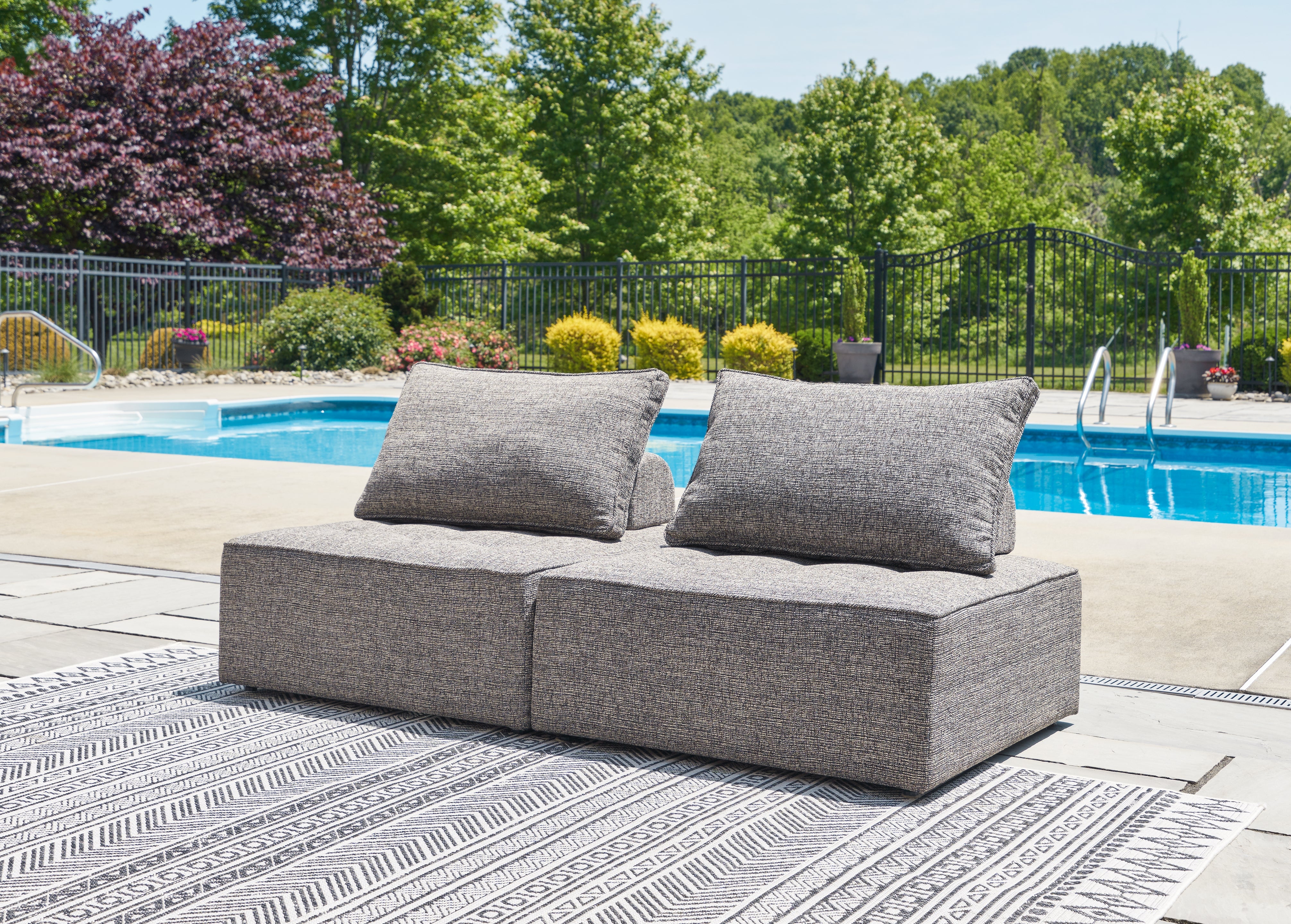 Prime Furniture - Ashley Furniture - Bree Zee Outdoor - 2-Piece Outdoor Sectional / Brown - P160P3