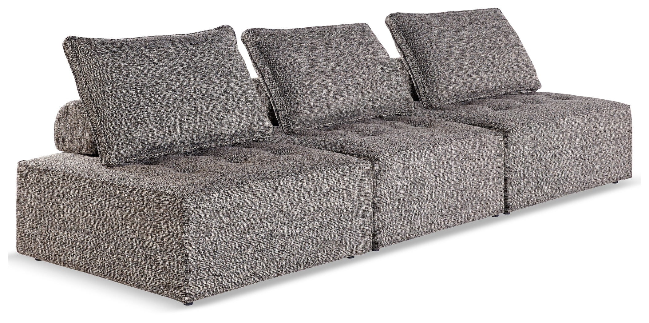 Prime Furniture - Ashley Furniture - Bree Zee Outdoor - 3-Piece Outdoor Modular Seating / Brown - P160P9