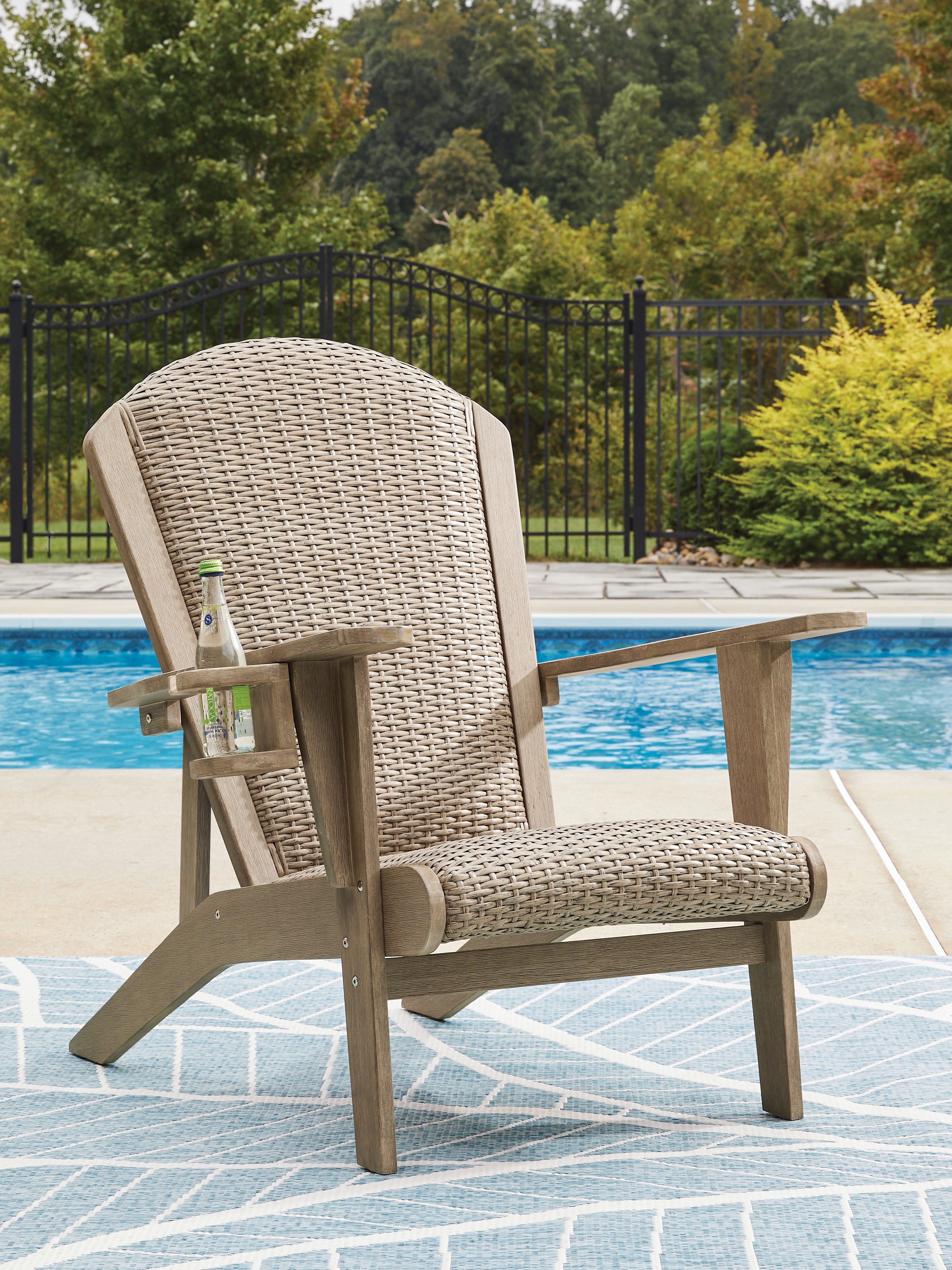 Prime Furniture - Ashley Furniture - Marina Sun Outdoor - Adirondack Chair / Beige - PCP204-898