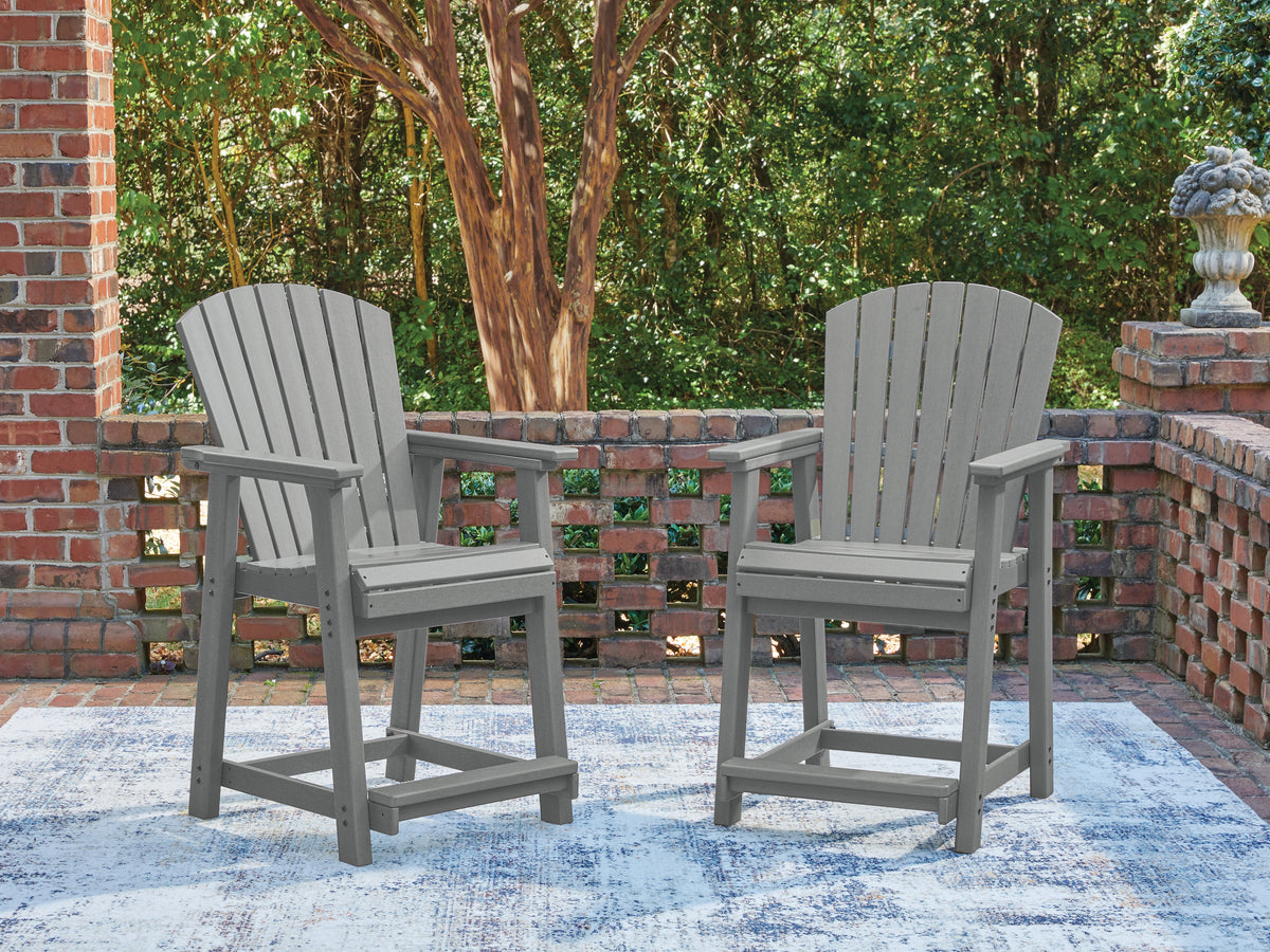 Prime Furniture - Ashley Furniture - Sanctuary Beach Outdoor - Barstool (Set of 2) - PCP227-124