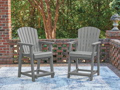 Prime Furniture - Ashley Furniture - Sanctuary Beach Outdoor - Barstool (Set of 2) - PCP227-124