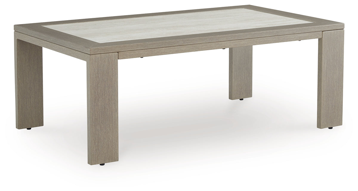 Prime Furniture - Ashley Furniture - Kimpton Isle Outdoor - Rectangular Cocktail Table / Brown - P704-701