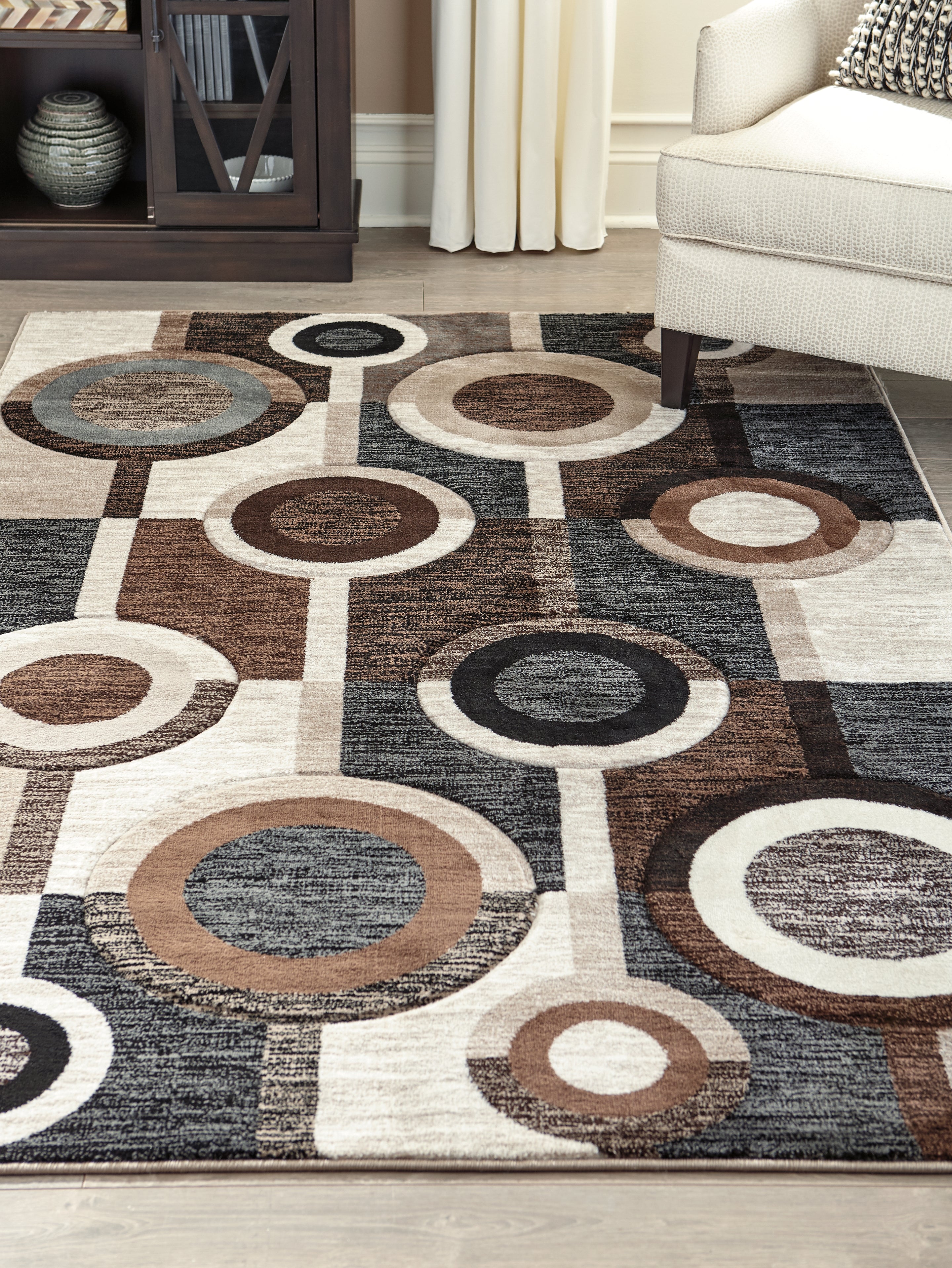 Prime Furniture - Ashley Furniture - Guintte Rug - 8'2" x 9'6" Rug / Multi - R403971