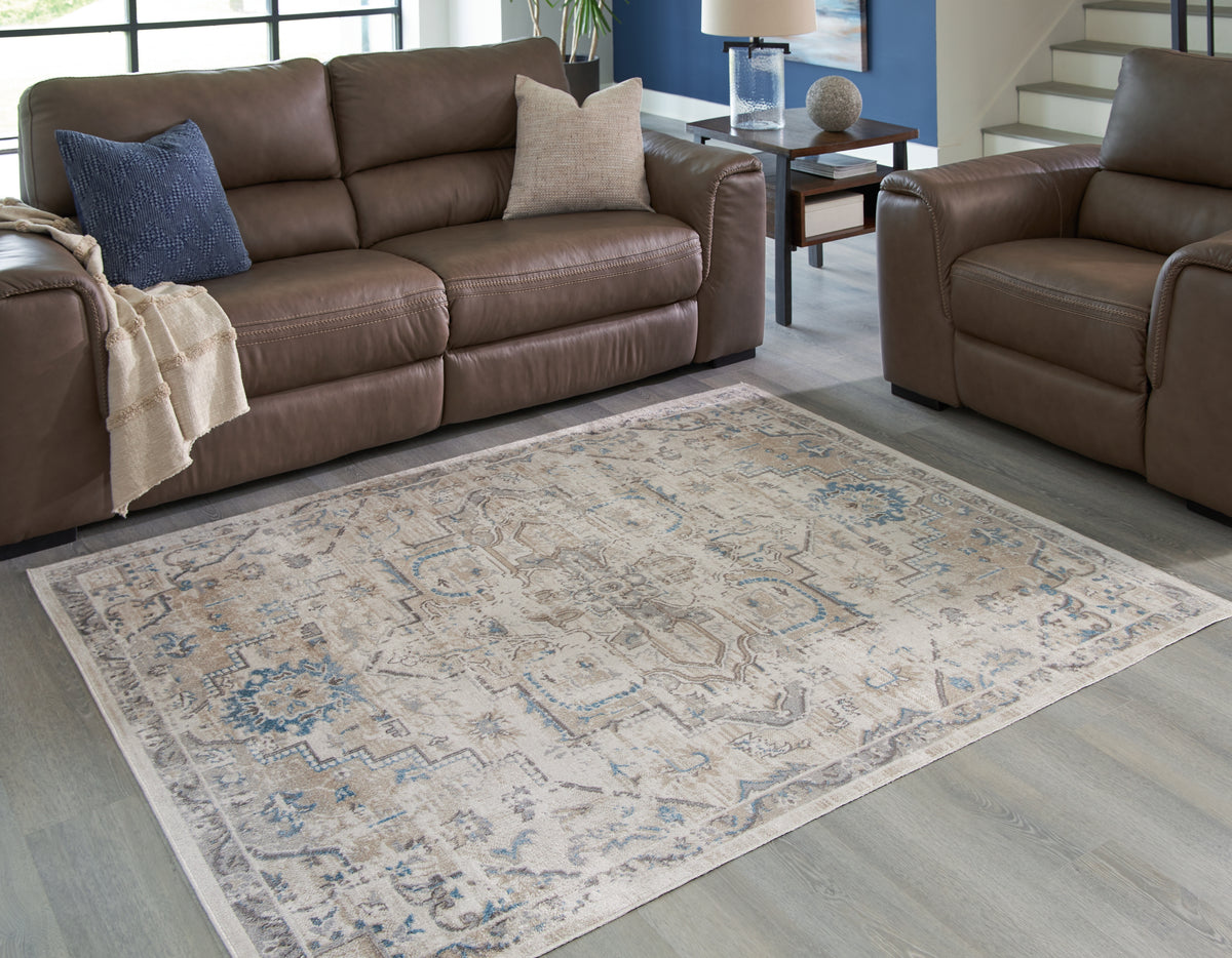 Prime Furniture - Ashley Furniture - Barkham Rug - 7'10" x 10' Washable Rug / Multi - R405551