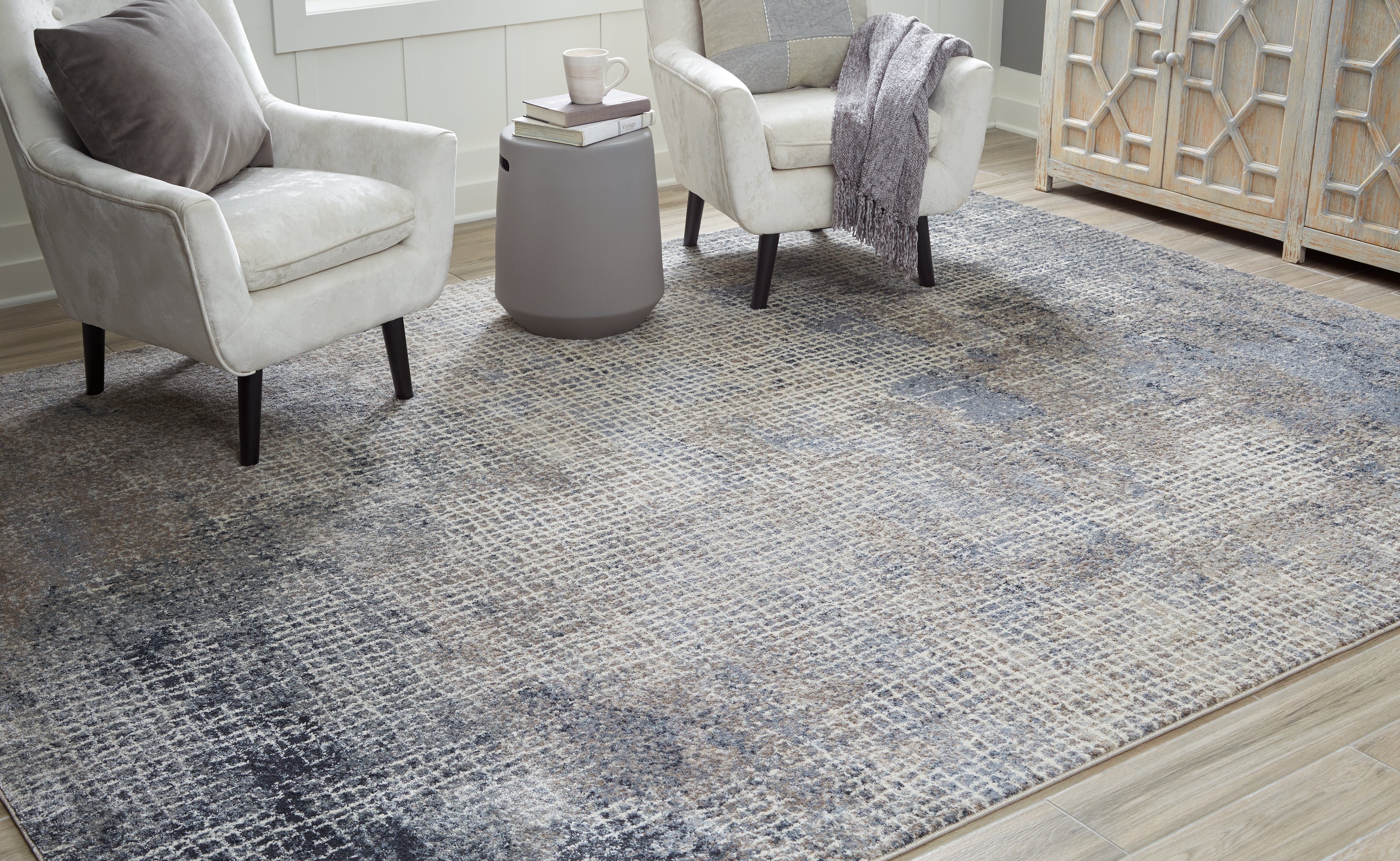 Prime Furniture - Ashley Furniture - Brookhall Rug - 7'10" x 10'6" Rug / Multi - R406101