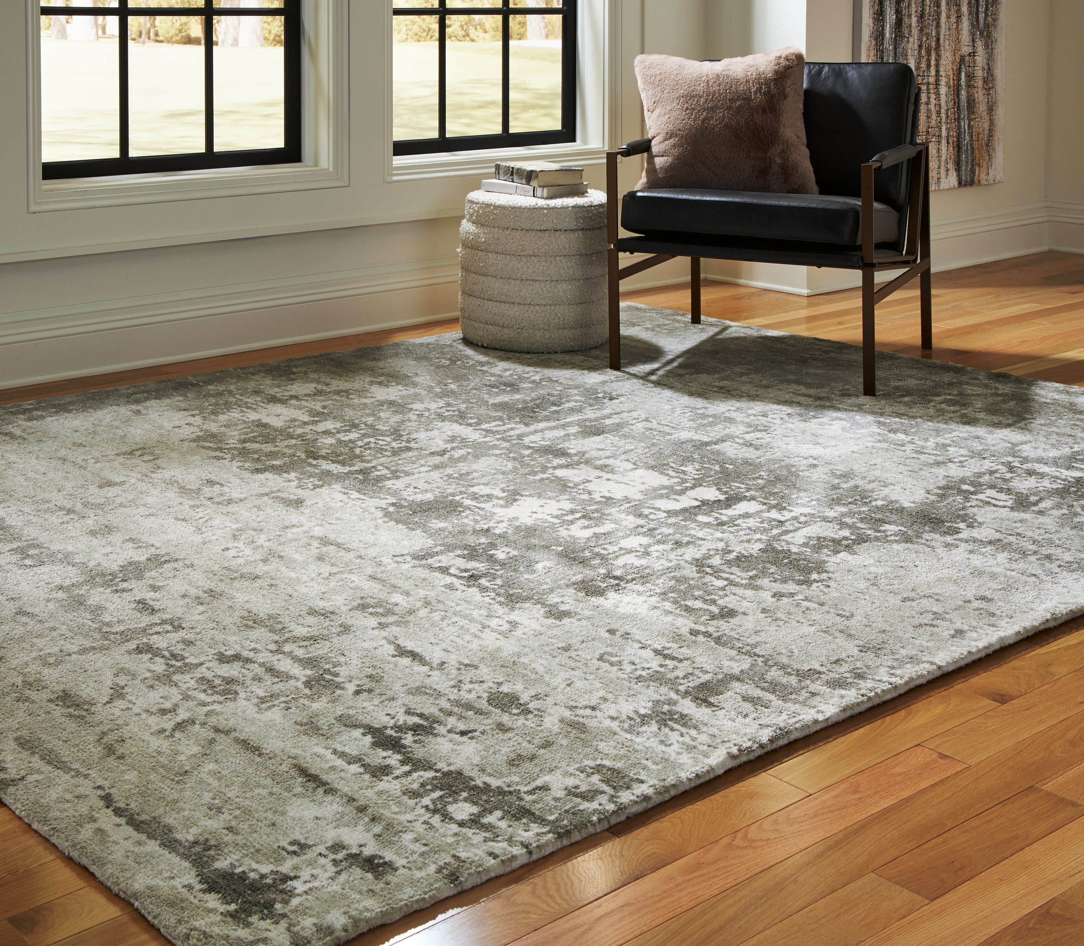 Prime Furniture - Ashley Furniture - Valmontic Rug - 8' x 10' Rug / Gray - R406921